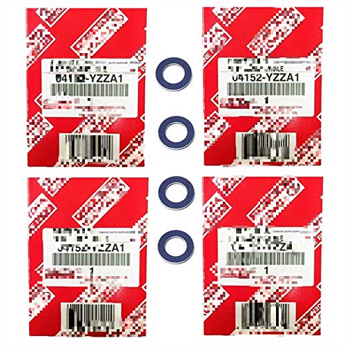 4 Pack Oil Filter 04152-YZZA1+ Drain Plug Gasket Fit for Highlander Camry Rav4 Sienna Avalon PTR43-00082 ES350 RX350 IS250 GS350 RX450H NX200t - Thumbnail 2