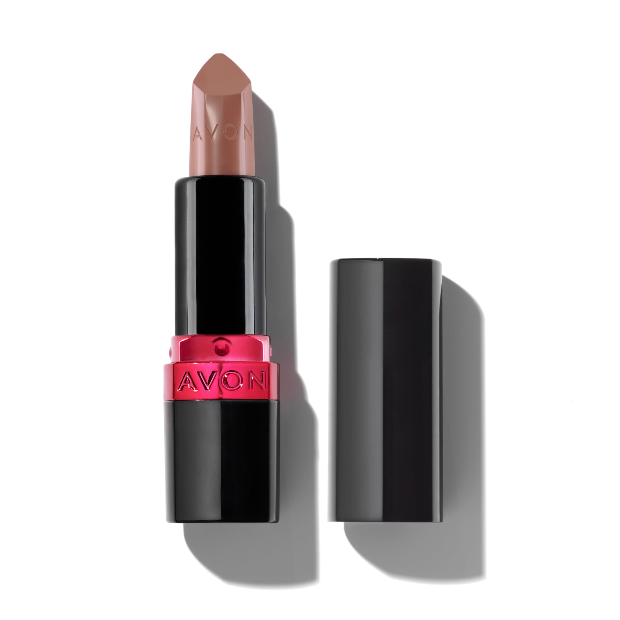 Avon Ultra Creamy Satin-finish Lipstick Pinched Pink with Vitamin E, Avocado Oil and Jojoba Oil for a Creamy and Comfy Feel, Rich Colour and Full Coverage, Cruelty Free