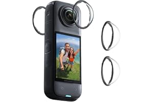 Tedubax Lens Guard for Insta360 X4, Lens Protector Removable PC Protective Lens Cover for Insta 360 X4 Accessories(2 sets - 4 pcs)