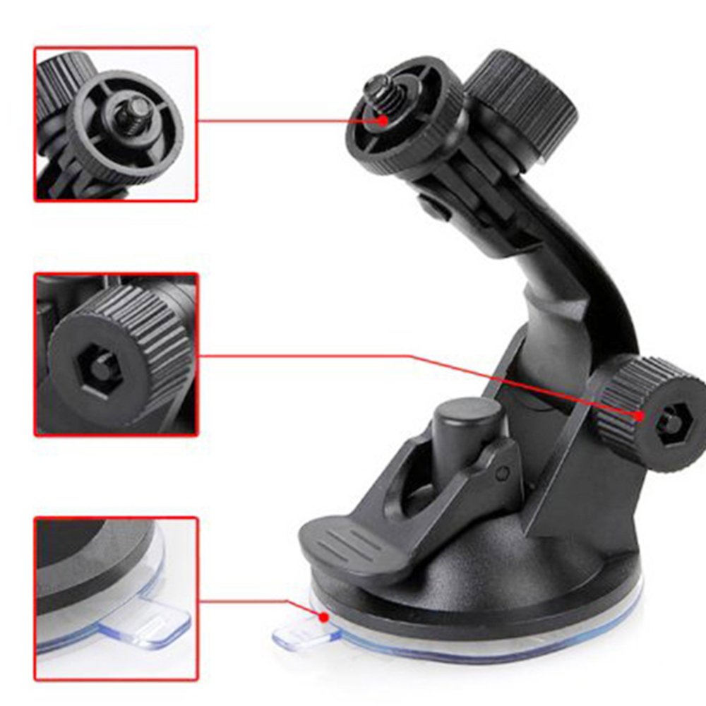 Suction Cup Mount for Gopro，Vinmax Car Windshield and Window Car Mount Holder for GoPro Hero Action Cameras Black