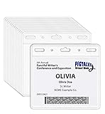 Clear Plastic ID Holder for Lanyard - Top Load to
