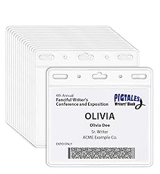 Clear Plastic ID Holder for Lanyard - Top Load to