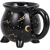 Healifty Halloween Mug Coffee Cup: 300ml/10 Oz Ceramic Witch Mugs Adorable Sorceress’S Potion Themed Cups Novelty For Party Favor Summer Winter Drinkware Table Decoration (Astral)