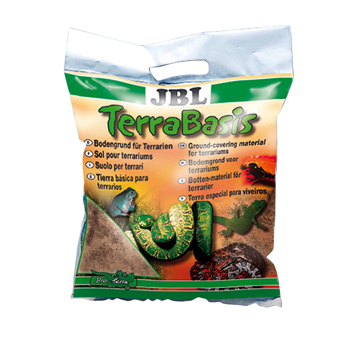 JBL Terrarium Soil, 5L, Coconut Humus, For Snakes, Lizards, Frogs, Spiders, Turtles