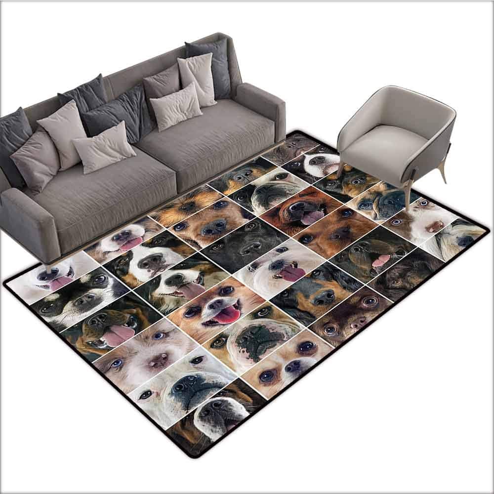 AntiSlip Outdoor Rugs Dog Lover Decor Collection,Dogs Studio Shot