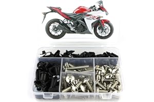 Xitomer Full Sets Fairing Bolts Kits, Fit for YZF-R3/YZF-R25 2015 2016 2017 2018 2019, Mounting Kits Washers/Nuts/Fastenings/
