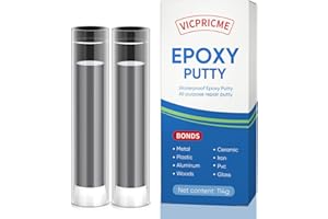 VICPRICME Epoxy Putty, 240 Grams of Ferrous Metal epoxy Putty for bonding Metal, Sculpture, Hard Plastics, Stone, and Wood for Quick Repairs 2-Part Heat-Resistant, Waterproof epoxy Putty (240, Grams)
