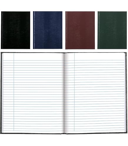 Blueline Executive Journal - Hard Cover Notebook, 10.75" X 8.5", 150 Ruled Pages, Gray, Eco-Friendly Paper - View #6