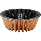 serenk Star Cake Pan, 10.2 in (26 cm) Nonstick Cast Aluminum Cake Mold, Fluted Star Ring Pan, Yellow Decorative Baking Mold, Made in T&uuml;rkiye