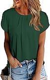 Dokotoo Womens Ladies Casual Summer Basic Pleated