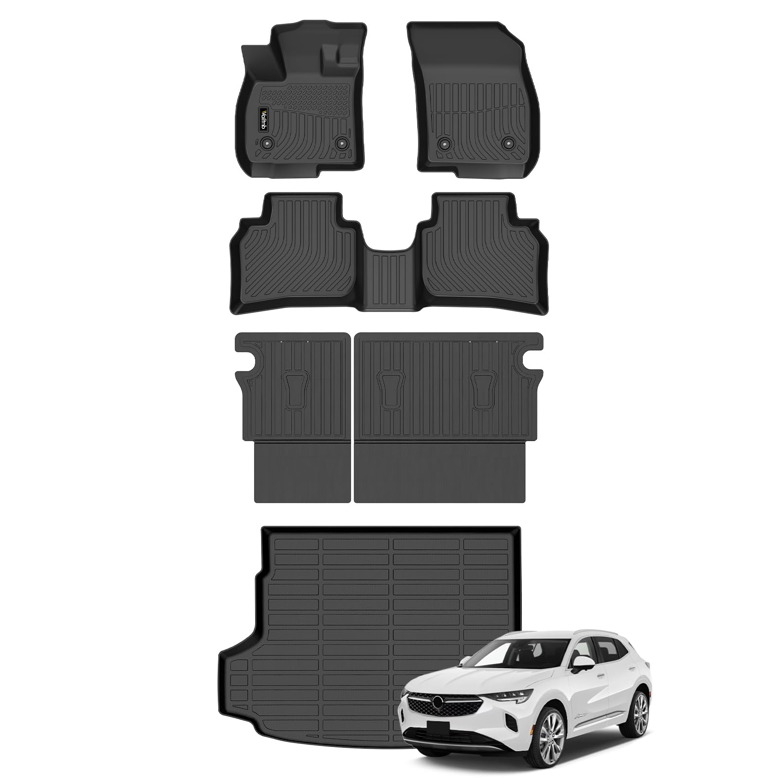 Wailtnb- for Buick Envision 2021-2025 2026 Floor Mat Cargo Liner All Weather Floor Liner Car Mat for Envision Custom Fit Automotive Full Set Accessories Image Wailtnb- for Buick Envision 2021-2025 2026 Floor Mat Cargo Liner All Weather Floor Liner Car Mat for Envision Custom Fit Automotive Full Set Accessories Image