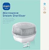 MAM Microwave Steriliser I Grey, 6 Bottles, 5 Minutes, Steam or Cold Water view 2