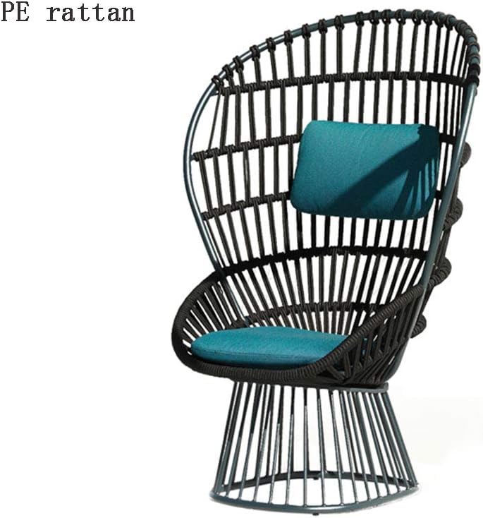 TRAACEM Outdoor, Resort, Hotel, Beach Casual Fashion Rattan Armchair,A