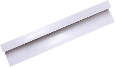 DBS White 10mm End Cap Trim for Shower Wet Wall Panels 2.4m