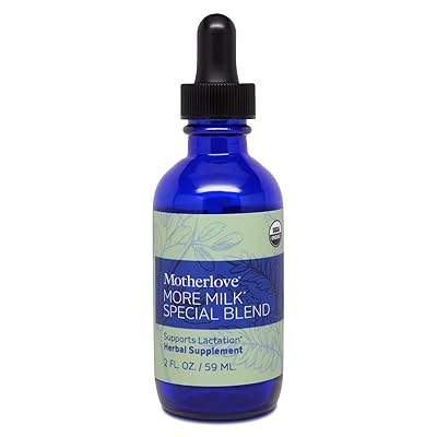 Motherlove More Milk Special Blend (2 oz.) Herbal Galactagogue Breastfeeding Supplement w/Goat&rsquo;s Rue &amp; Organic Herbs - Supports Mammary Tissue Development &amp; Milk Supply