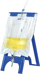 Farla Medical Folding Urine Bag Holder Stand Blue 2L Bed Aid Incontinence view 2