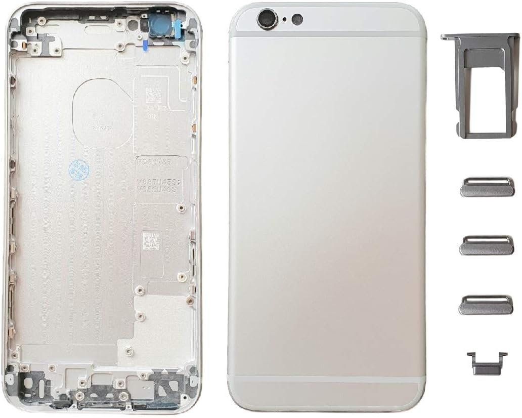 Smartex® Back cover Housing + Frame compatibile with iPhone 8, Silver