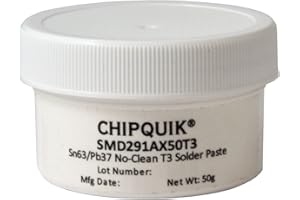 Chip Quik SMD291AX50T3 Solder Paste in jar 50g (T3) Sn63/Pb37 no clean