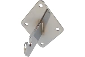 VICTORY DISPLAY & STORE FIXTURE MFG Gridwall and Slatgrid Panel Wall Mounting Brackets (Quantity 10) (10, Chrome)