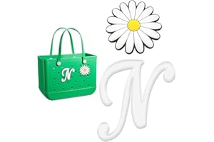 YIXIPAZH Letter Charms for Bogg Bag, Cute Decorative Charm Compatible with Bogg Bag Original All Models, Cute Alphabet Lettering Accessories Charm, 2Pcs Insert Decorative Letter for Handbag Beach Tote Bag