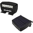 OOSSXX Solar Power Deck LED Light Clip-On Yard Security Sign Spotlight (Large Capacity Battery, Max14 Hours Working)