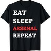 Eat Sleep Arsenal Repeat T-Shirt