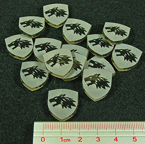Thrones LCG, House Wolf, Power Tokens, Transparent Bronze (15)