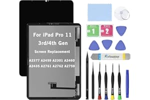 HOYRTDE 11" Screen Replacement for iPad Pro 11 3rd 4th Gen 2021 A2377 A2459 A2301 A2460 2022 A2435 A2761 A2762 A2759 OLED LCD Display Glass Touch Digitizer Premium Kit with Tools