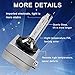 Chylay D1S/D1C 5000K Bright White 35W Xenon HID Headlight Replacement Bulb with Metal Stents Base for 12V Car Head Lights (Pack of 2), 2 Years Warranty