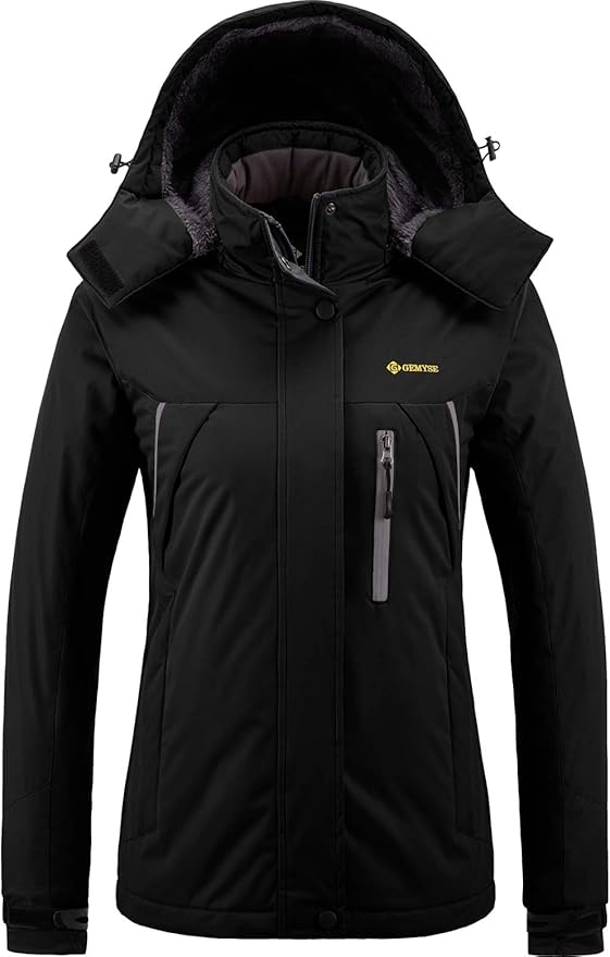 GEMYSE Women's Mountain Waterproof Ski Jacket Windproof Fleece Outdoor