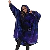 THE COMFY Dream | Lightweight Microfiber Fleece Wearable Blanket, Oversized Design Hood & Pocket from Shark Tank, Cozy Gifts