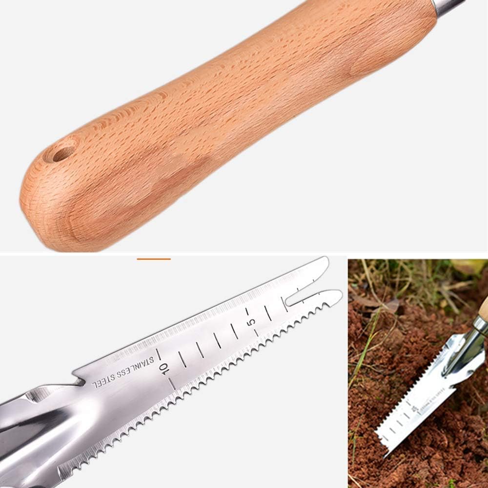 Weed Remover Tool Wooden Handle Manual Weeder Tool Weed Puller Garden Weeder for Garden Digging Transplanting Weeding Grass - Image 4