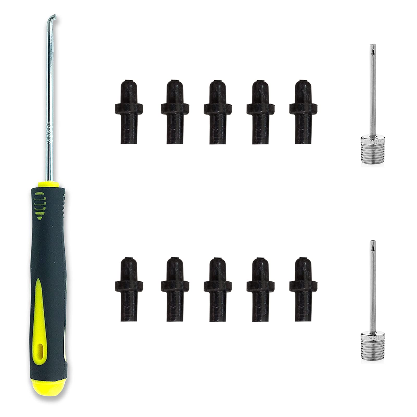 MINDCOLLISION Sport Ball Inflation Valve Kit(10 Pieces), Basketball Valve Replacement Valves, Sports Ball Leak Repair Kit,for Basketball, Football, Volleyball,Soccer,Matchballs