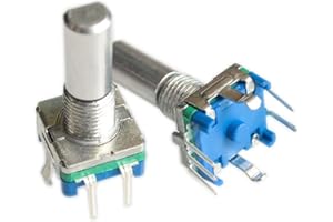 Bolsen 5pcs/lot Rotary Encoder,Code switch/EC11/ Audio Digital Potentiometer,with Switch,5Pin, Handle Length 20mm