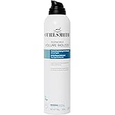 CURLSMITH - Invincible Volume Hair Mousse, Instant Volume, Alcohol Free, Non-Sticky, for Wavy, Curly or Coily Hair, Vegan (200ml/6.8fl oz)
