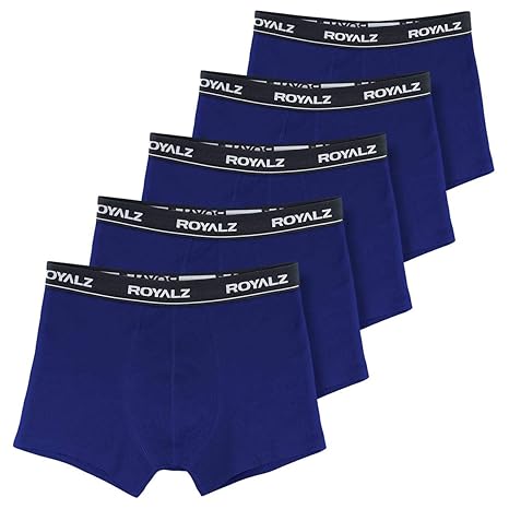 ROYALZ Unterhosen Herren Boxershorts Men 5er Set klassisch Nahtlos für Sport und Freizeit, 5er Pack (95% Baumwolle / 5% Elasthan)