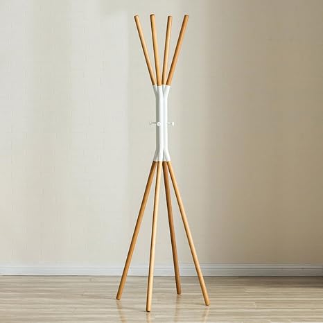 Amazon Com Ljha Yimaojia Coat And Hat Rack Solid Wood Iron Art