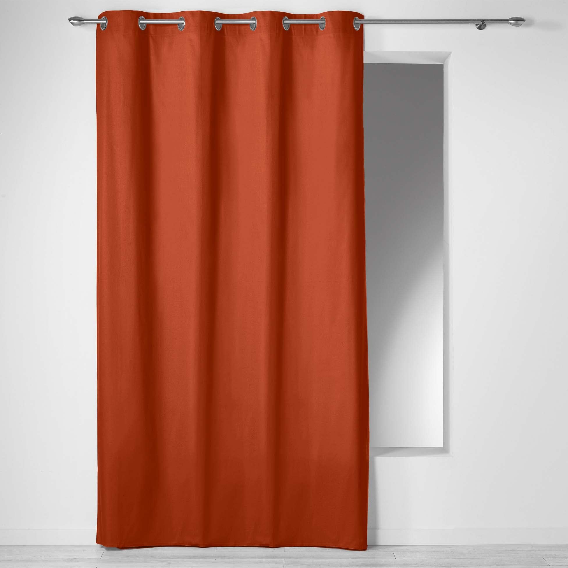 Douceur d'Intérieur Curtain with Eyelets 140 x 240 cm Orange