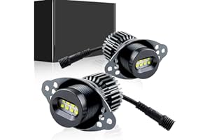 APMAT LED Angel Eyes Light Halo Marker Ring Bulbs Compatible for BMW E90 E91 318i LCI 328i/328i XDrive 335i 2009-2011, 120W White 6000K Lamp