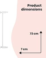 Safety 1st 7 cm Gate Extension for SecureTech Easy Close Auto Close White view 6