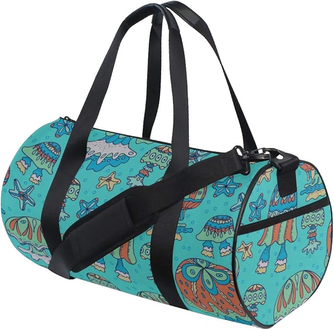 Duffel Bag For Girls Cute Cartoon Painting Sea Creature