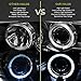 Xtune 2006-2008 Dodge Ram Twin Halo LED Projector Headlights Black Head Lights Lamp Pair Left+Right 2007