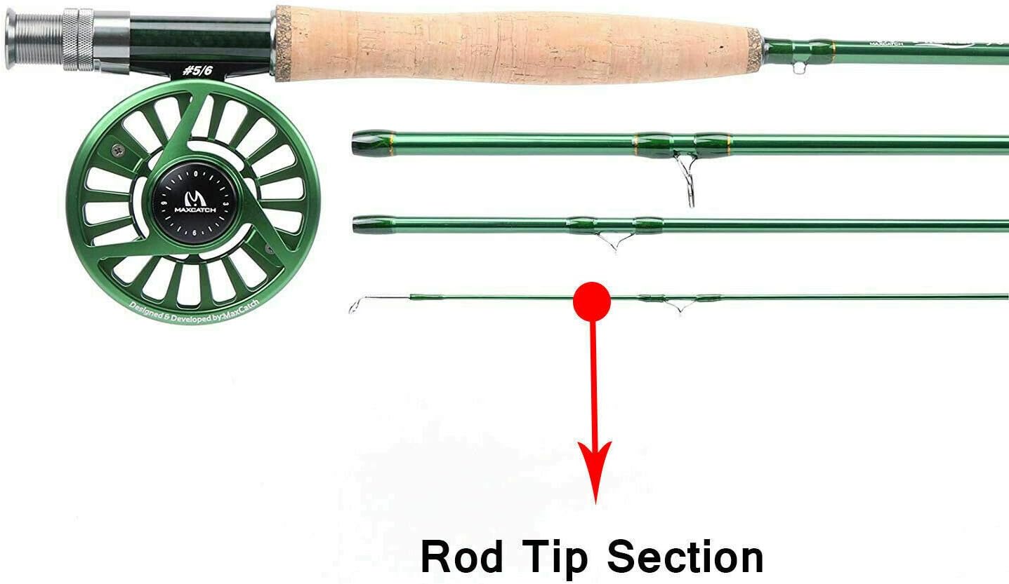 MAXIMUMCATCH Maxcatch Premier Fly Fishing Rod and Reel Combo Complete 9' Fishing Outfit