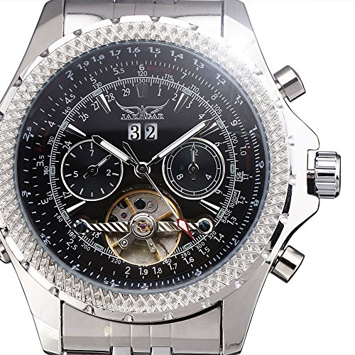 JARAGAR Watches Men Luxury Brand Auto Mechanical Watch 4 Hands Date/Day Tourbillon Clock Men's Wristwatch Relogio Masculino