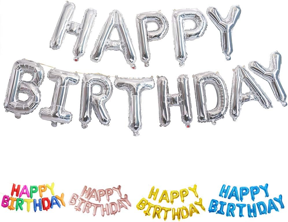 Ponmoo Ballon Happy Birthday Banniere Bleu Banderole Happy Birthday Ballons Argent Banniere Joyeux Anniversaire Noir Guirlande Happy Birthday Lettre Or Banderole Joyeux Anniversaire Rose Gold Decorations Cuisine Maison Eng Bouldermicrofinance Org