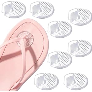 8 Pcs Silicone Thong Sandal Toe Protectors Flip Flop Gel Toe Guards Cushion Pain Prevention and Non-Slip Cushions Between Toe