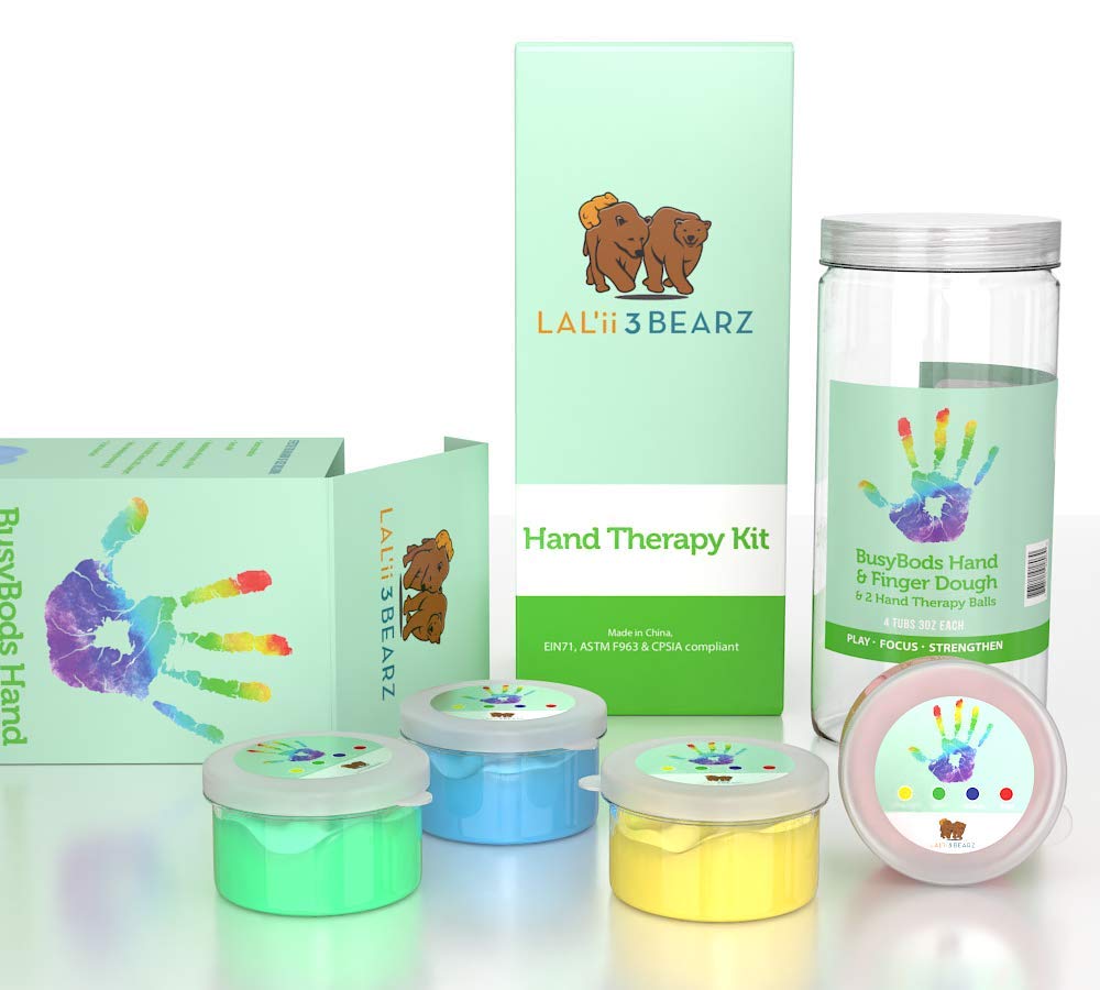 Hand Therapy Putty Stress Relief - Non-Toxic, Unscented, Latex-Free, Therapeutic Fidget Sensory Dough for Kids and Adults