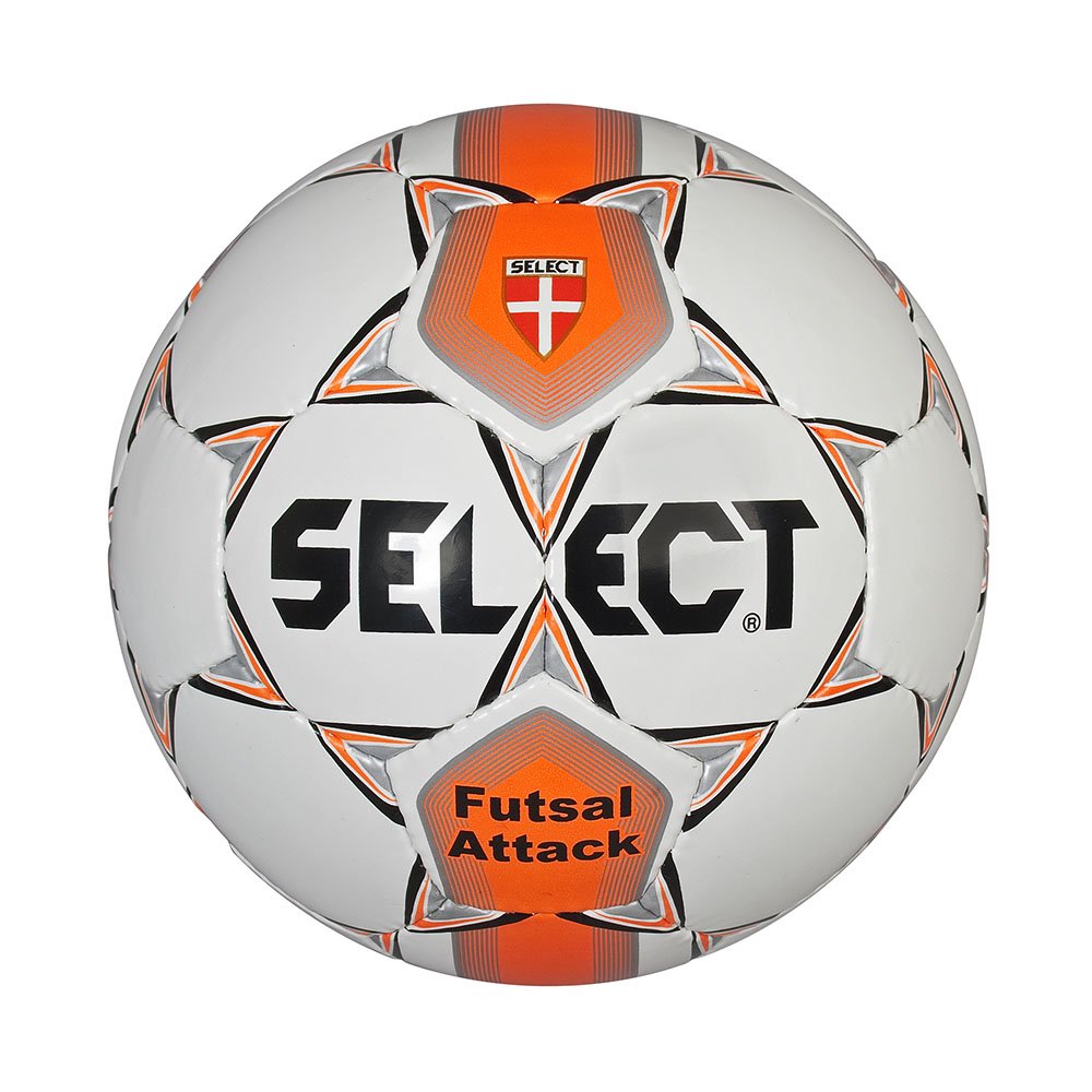 Select Attack - Balón Cosido, Color Blanco/Naranja, tamaño 62 ...