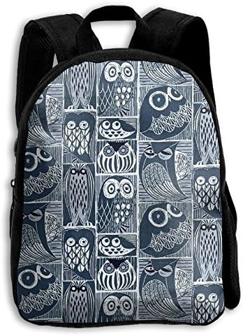 Dear Blue Moon Owls Orion Kid Boys Girls Toddler Pre School Backpack Bags Lightweight