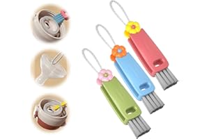 FUIYUQA 3 in 1 Cup Lid Gap Cleaning Brush, Multifunctional Bottle Brush, Cup Lid Gap Cleaner, Home Kitchen Crevice Cleaning Brush Tools (3PCS)